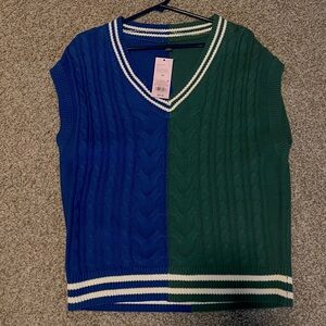 NWT wild fable Sweater Vest Color Block Knitwear Target